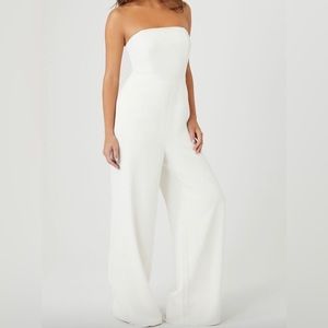 Strapless Wide-Leg Jumpsuit